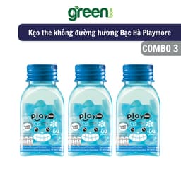 Thumbnail Combo 2, Combo 3,  hũ kẹo the không đường siêu mát lạnh hương Bạc Hà Playmore 22g 1