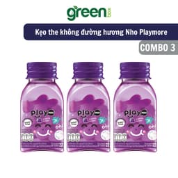 Thumbnail Combo 2, Combo 3, hũ kẹo the không đường hương Nho Playmore 22g 1