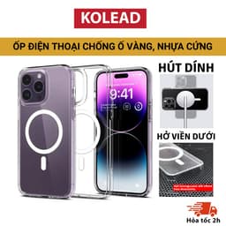 Thumbnail Ốp điện thoại trong suốt nhựa cứng P88 KOLEAD sạc từ tính iphone xsmax 11 12 13 14 15 16 pro plus promax 1