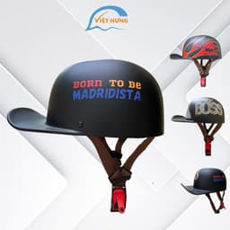Thumbnail Nón Bảo Hiểm thể thao ĐUA NGỰA VÂN SÒ - Mũ Thời Trang Siêu Đẹp - Mũ Ngược - Vòng Đầu 56-58cm - Mũ Vỏ Sò V&S Helmet S01 4