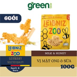 Thumbnail Bánh qui sữa & mật ong hình gấu & ong Leibniz Zoo 100g 2