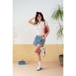 Thumbnail LIBÉ WORKSHOP - Quần váy ngắn vải denim 1