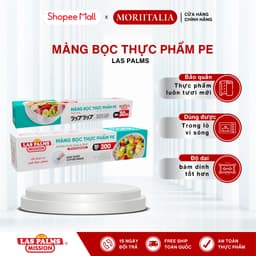 Thumbnail Màng Bọc Thực Phẩm PE Las Palms, 30cm x 200m, Đạt chuẩn FDA của Mỹ, Không chứa DEHA & DEHP 1