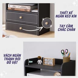 Thumbnail Kệ Sách Gỗ Mini Để Bàn FIVO FB27 Đa Năng, Dễ Lắp Ráp, Tiết Kiệm Không Gian, Gọn Gàng Góc Học Tập Và Làm Việc 4