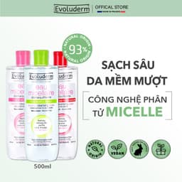 Thumbnail Nước tẩy trang Evoluderm Eau Micellaire 500ml (Tùy Chọn) 2