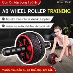 Thumbnail BG - Con lăn trợ lực tập bụng 1 bánh AB TDR 95, dụng cụ máy tập cơ bụng con lăng, tạ tập gym tại nhà 2