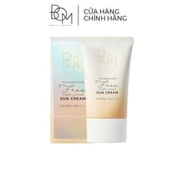 Thumbnail Kem chống nắng che khuyết điểm BOM Foundation Free Tone Cover Sun Cream - 50G 2