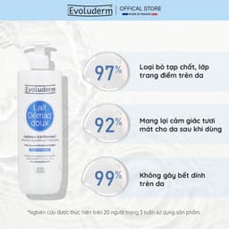 Thumbnail Sữa tẩy trang rửa mặt Evoluderm bổ sung Vitamin E giúp dưỡng ẩm và làm tươi trẻ làn da 500ml 1