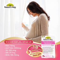 Thumbnail Combo Vitamin Bầu Thông Minh: Vitamin Tổng Hợp Nature's Way Pregnancy Breastfeeding Plus và Sắt Hữu Cơ Strength Iron 4