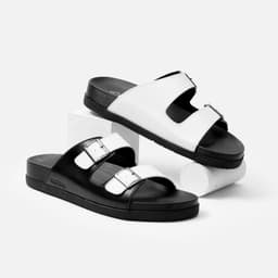 Thumbnail Dép da nam G2 Cupid sandal nam thời trang unisex, Dép lê hai quai ngang xăng đan đi biển chính hãng 4