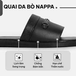 Thumbnail Sandal nam quai ngang G2 Gaia dép da nam dáng dép lê đi biển đế bệt chính hãng G2 STORE 2