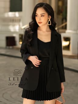 Thumbnail LEILA CLOSET | Chân váy thiết kế Gina xếp li, kèm belt 3
