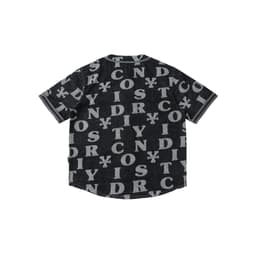 Thumbnail DirtyCoins Combo Letters Monogram Denim Jersey Shirt - Black + Denim Short - Black 2