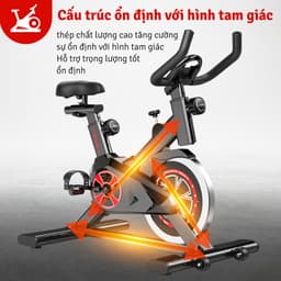 Thumbnail BG - Xe đạp tập thể dục tại nhà, máy tập thể dục Fitness, bánh đà phi 35cm ELITE 01 chỉ có giá đỡ 3