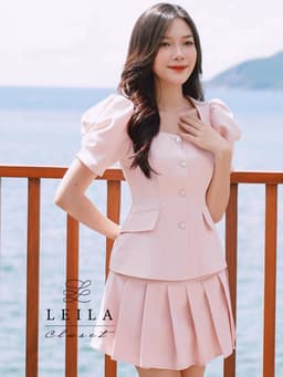 Thumbnail LEILA CLOSET | Set thiết kế Lily áo, quần xếp li 3