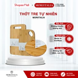 Thumbnail Thớt tre đa dụng Moriitalia, Nhiều kích thước,Chống nấm mốc kháng khuẩn, Không hoá chất tạo màu 1