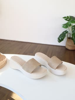 Thumbnail Dép Bánh Mì Nữ Cillie Đế Xuồng Cao 5cm Êm Chân Quai Ngang Vải Mềm Mại 1181 3
