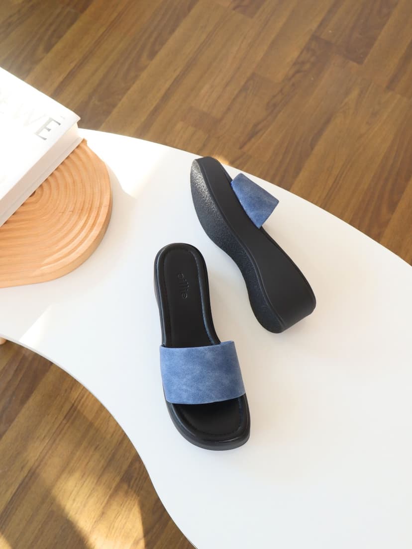 Ảnh Dép Bánh Mì Nữ Cillie Đế Xuồng Cao 5cm Êm Chân Quai Ngang Vải Mềm Mại 1181 4