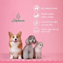 Thumbnail Xịt khử mùi nước tiểu, khử khuẩn mùi hôi chó mèo Julyhouse 50ml/280ml từ tinh dầu thiên nhiên làm sạch hiệu quả an toàn 3