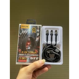 Thumbnail Dây cáp sạc nhanh 3 đầu 60W - AKUS D77 2