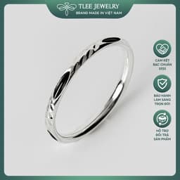 Thumbnail Nhẫn bạc TLEE lông voi nhân tạo cầu may mắn TLEE JEWELRY A0248 1