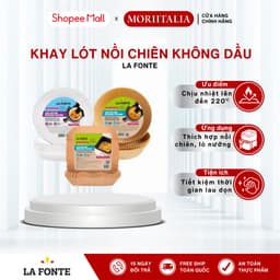 Thumbnail Bộ 50 Khay Lót Nồi Chiên Không Dầu LA FONTE, 16cm x 4,5cm, Không chất bảo quản, An toàn tiện lợi 1