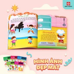 Thumbnail Sách - 200 miếng bóc dán thông minh - Cho trẻ từ 2 - 6 tuổi - Đinh Tị Books 4