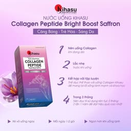 Thumbnail Nước Uống Kihasu Collagen Peptide Tăng Cường Saffron Giúp Trẻ Hóa, Sáng Da, Mờ Nám, Giúp Tóc Và Móng Chắc Khỏe 4