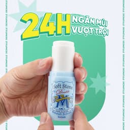Thumbnail Lăn khử mùi đá khoáng dạng sáp bạc hà Deonatulle dành cho nam Soft Stone Double Deodorant for Men 20G 1
