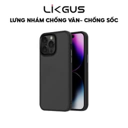 Thumbnail Ốp Lưng Nhám Chống Vân Chính Hãng LIKGUS Dùng Cho IP 11-12-13-14-15-Promax-Plus-Pro - Viền Dẻo TPU Chống Sốc Độ Cao 2M 1