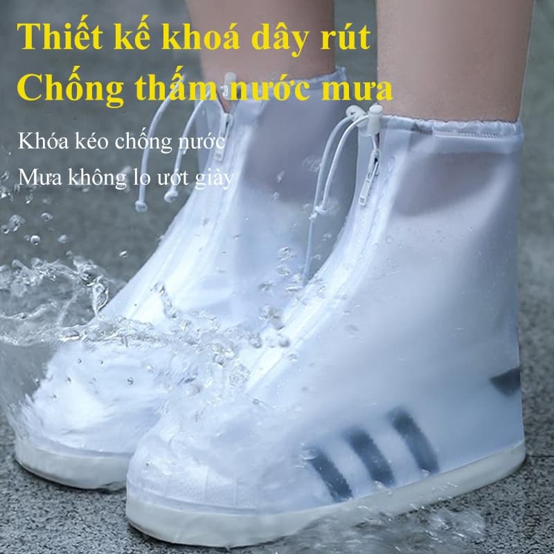 Ảnh Bọc ủng đi mưa MYT Ủng bọc giày silicon đi mưa đi học chống trượt chống thấm nước bảo vệ giày đủ size 35-46 cho nam nữ 2