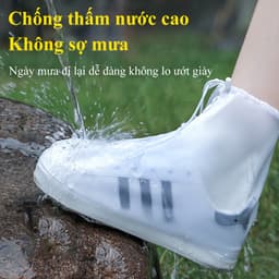 Thumbnail Bọc ủng đi mưa MYT Ủng bọc giày silicon đi mưa đi học chống trượt chống thấm nước bảo vệ giày đủ size 35-46 cho nam nữ 4