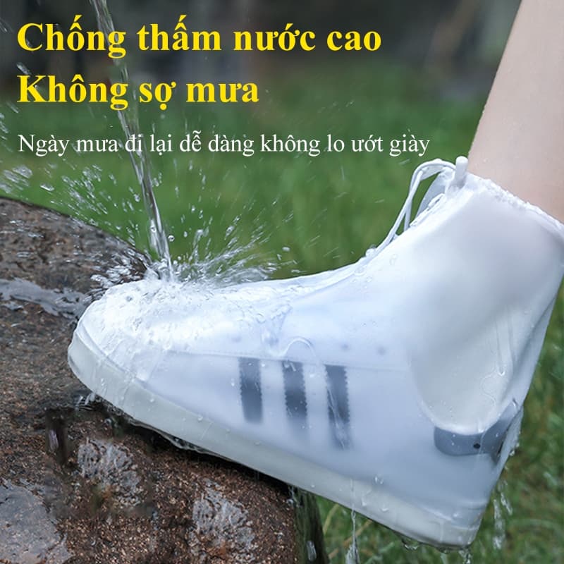 Ảnh Bọc ủng đi mưa MYT Ủng bọc giày silicon đi mưa đi học chống trượt chống thấm nước bảo vệ giày đủ size 35-46 cho nam nữ 4