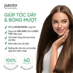 Thumbnail Combo dầu gội dầu xả hữu cơ hỗ trợ giảm rụng tóc, hỗ trợ mọc tóc Biotin Gold Label Pura D'or 236ml Organic 1