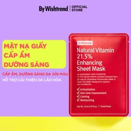 Thumbnail COMBO 5 Mặt nạ cấp ẩm, dưỡng sáng đều màu da By Wishtrend Natural Vitamin 21.5% Enhancing Sheet Mask 23ml 1