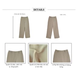 Thumbnail BBSTORE’S Quần Suông Công Sở Viền Nổi Xếp Ly Ống Sang Trọng - Q2239 3