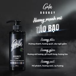 Thumbnail Sữa tắm - gội hương nước hoa Nam 2in1 Gota bạc hà mát lạnh 480G 1