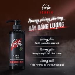 Thumbnail Sữa tắm - gội hương nước hoa Nam 2in1 Gota bạc hà mát lạnh 480G 2