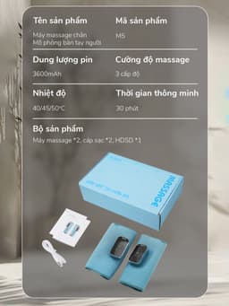 Thumbnail Máy Massage Bắp Chân BUMAS M5 - Massage Kết Hợp Chườm Nóng Bấm Huyệt Giải Tỏa Đau Nhức Vùng Bắp Chân 1