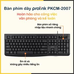 Thumbnail Bàn Phím Có Dây Prolink PKCM-2007 - CHÍNH HÃNG STORE 4