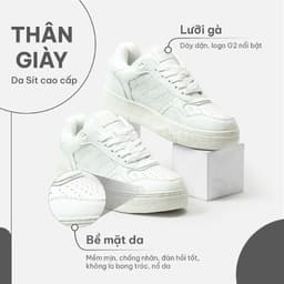 Thumbnail Giày sneaker G2 Ageta kiểu giày nam nữ đế cao dáng giày thể thao nam dùng tập gym, chạy bộ đi chơi độn đế tăng chiều cao 2