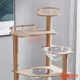 Thumbnail Nhà Gỗ Cattree Nhà cây cho mèo leo trèo cào móng HELIPET Đa dạng thiết kế Dễ dàng lắp đặt 1