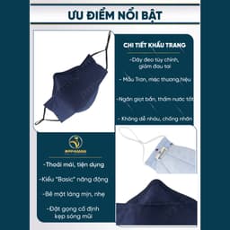 Thumbnail Khẩu trang vải chống tia uv khẩu trang nhật khẩu trang nam cao cấp cotton xịn mịn OKT4 OPPAMAN 2
