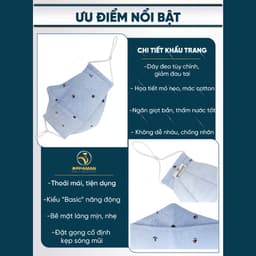 Thumbnail Khẩu trang vải nam cao cấp cotton hàn quốc cao cấp chống tia uv đẹp nam mỏ neo xịn OKT2 OPPAMAN 3