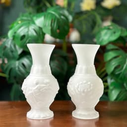 Thumbnail Bộ Thờ Cúng Bình Hoa , Lư Nhang , Đĩa, Chung , Án, Màu Trắng Lưu Ly - Tuệ Nga 3