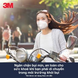 Thumbnail [Quà Tặng] Khẩu trang 3M™, đạt tiêu chuẩn KN95, trắng/ đen, Ngăn ngừa bụi mịn, mầm bệnh trong không khí, khói bụi,... 4