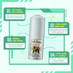Thumbnail Lăn khử mùi đá khoáng dạng sáp Deonatulle dành cho nam Soft Stone Double Non-menthol for Men 20G 3