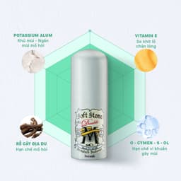 Thumbnail Lăn khử mùi đá khoáng dạng sáp Deonatulle dành cho nam Soft Stone Double Non-menthol for Men 20G 1