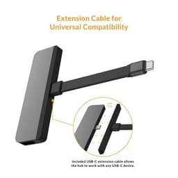 Thumbnail Cổng chuyển Hyperdrive Media 6-in-1 HDMI 4K/60Hz USB- Hub đa phương diện – HD449 2