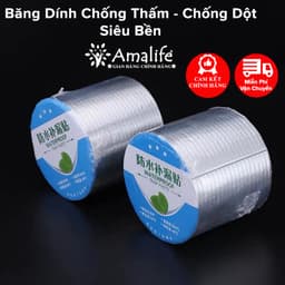 Thumbnail Băng Keo Siêu Dính Đa Năng, Băng Dính Chống Thấm, Chống Dột Dán Được Trên Mọi Bề Mặt Chọn Size Hãng Amalife 1